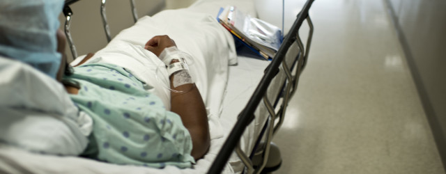 A donor is wheeled to an operating room